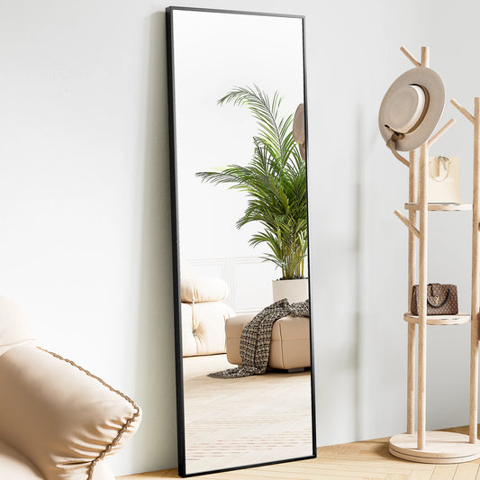 JHK Full Length Wall Mirror With Aluminum Alloy Frame Stand