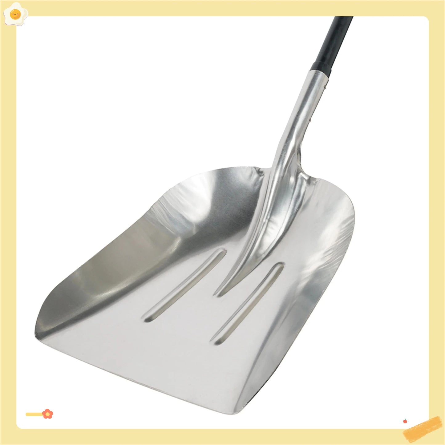 Durable Fiberglass Scoop Shovel for Garden and Camping