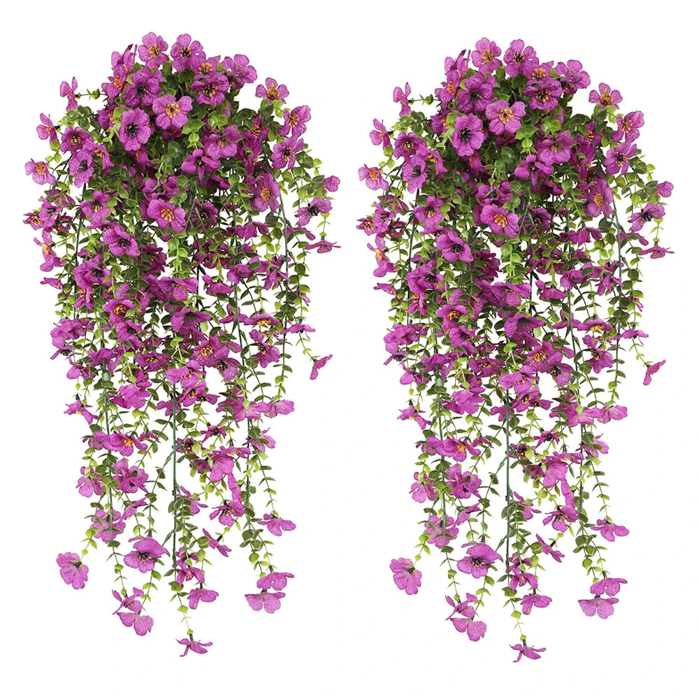 Artificial Daisy Eucalyptus Hanging Garland 2 Pack For Indoor Outdoor Decor