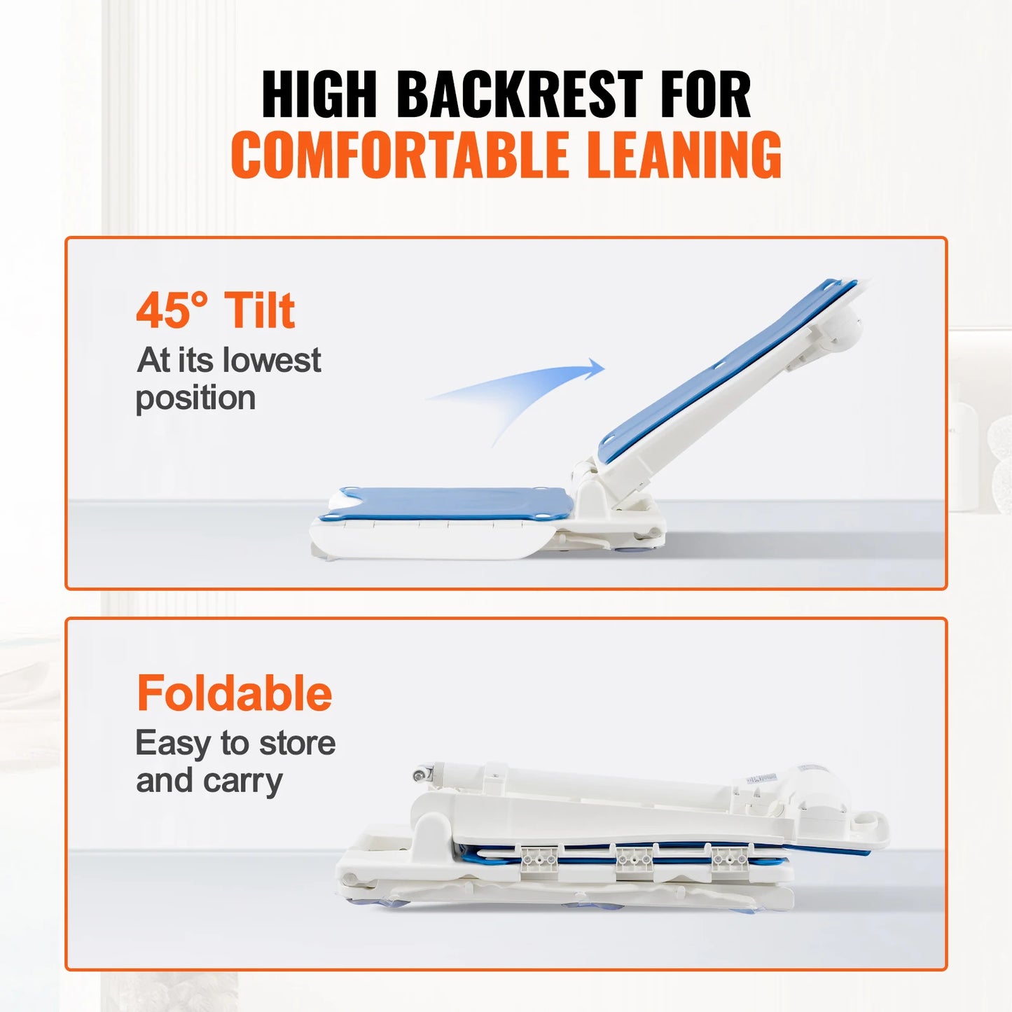 SucceBuy Electric Chair Lift For Seniors With Height Adjustable Support