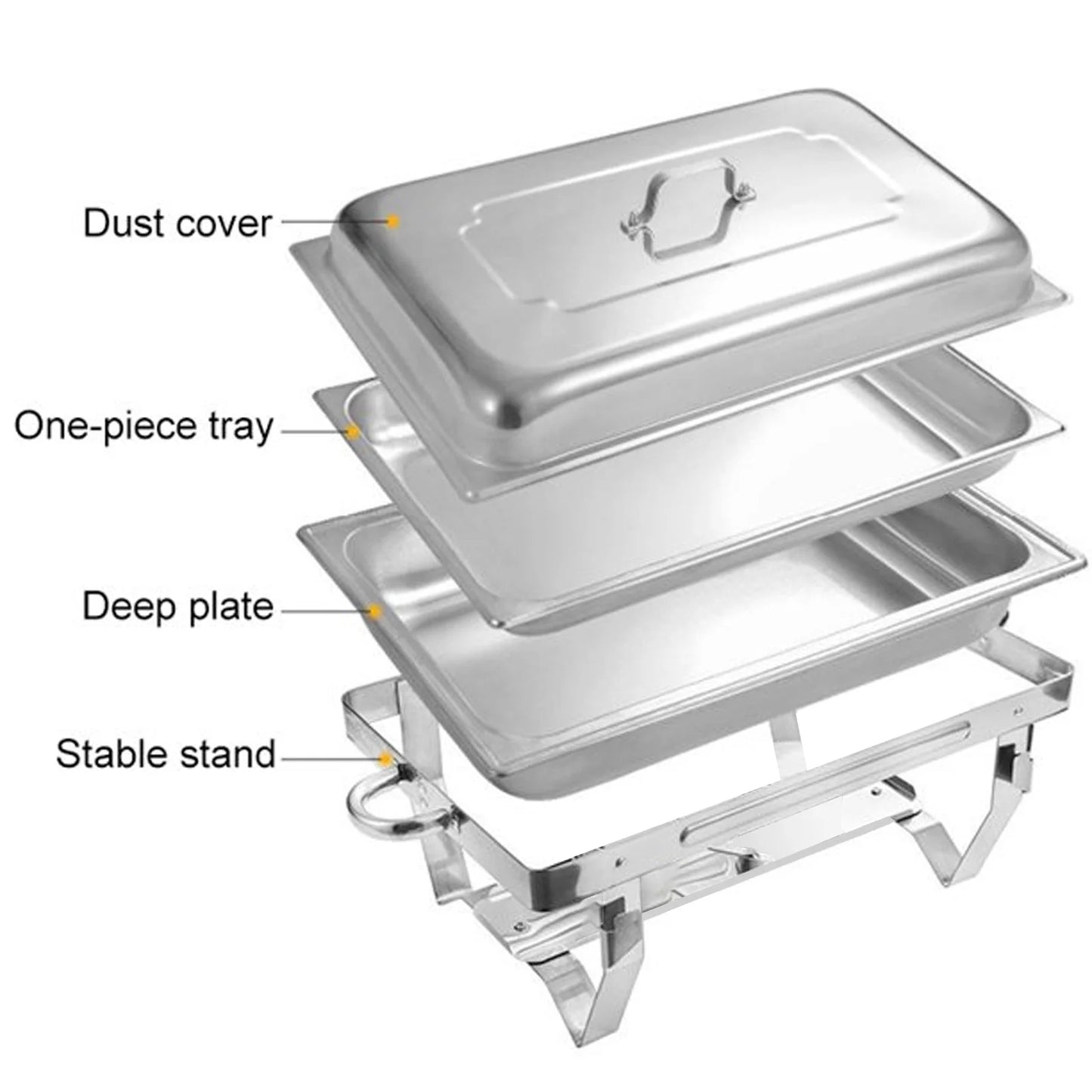 Chafing Dish Buffet Set Stainless Steel Food Warmers For Parties