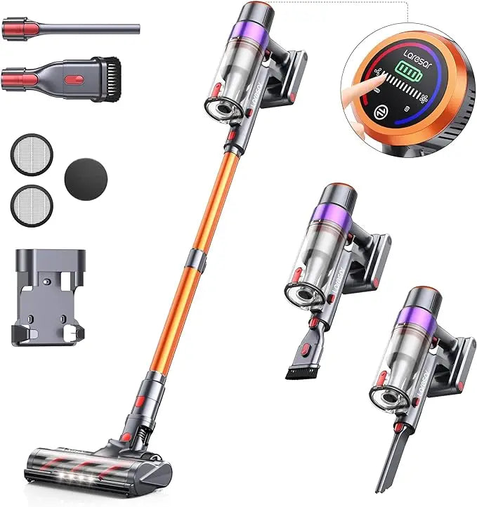 LARESAR Elite 8 Cordless Vacuum Cleaner Handheld, 450W, 55-Min Runtime