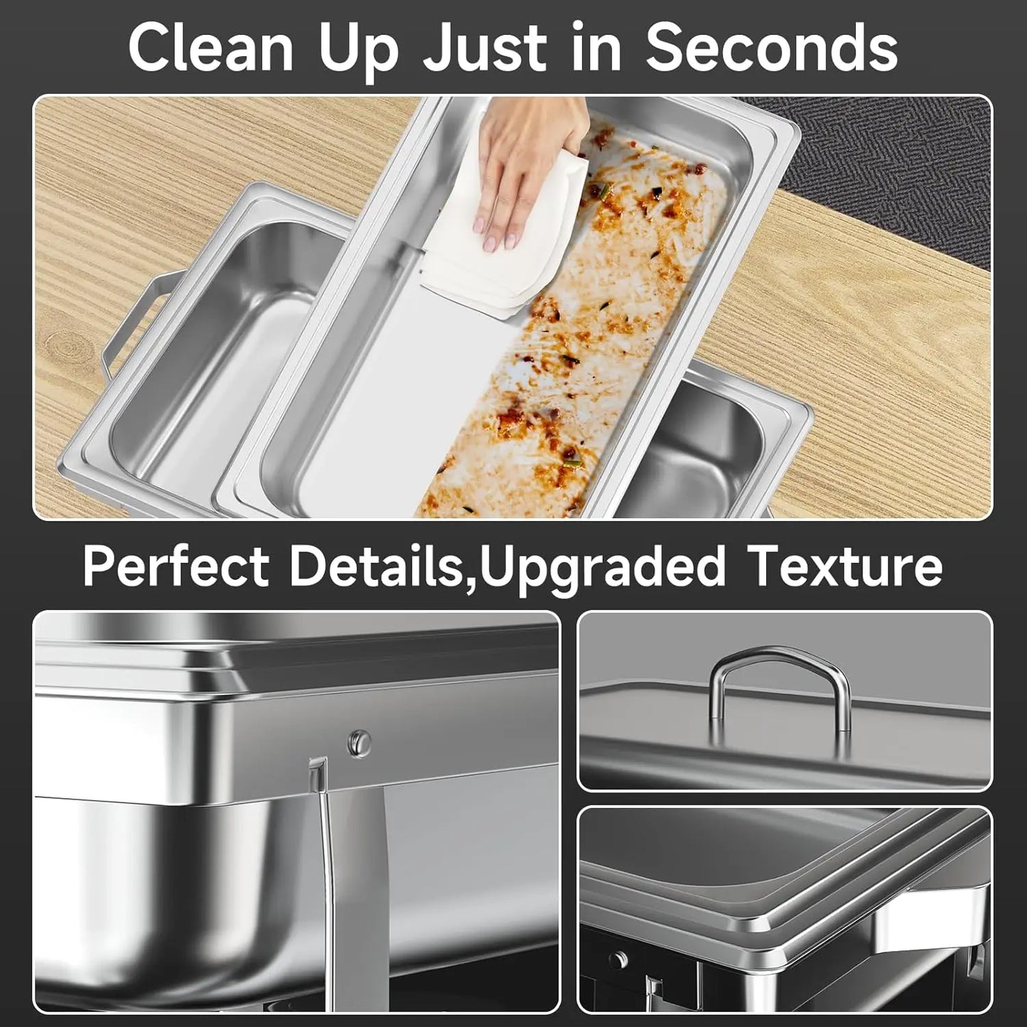 Chafing Dish Buffet Set Stainless Steel Food Warmers For Parties