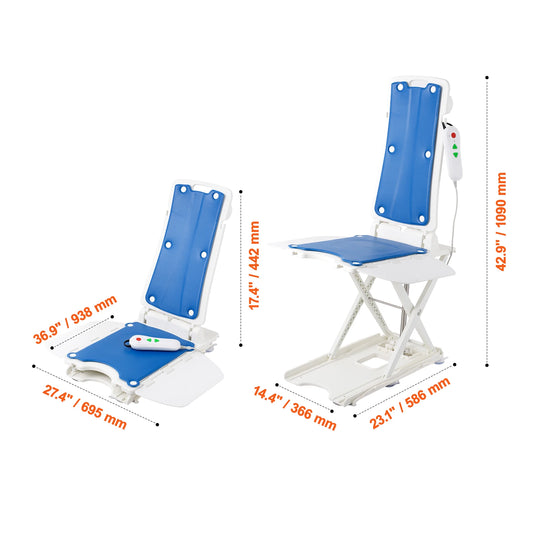 SucceBuy Electric Chair Lift For Seniors With Height Adjustable Support