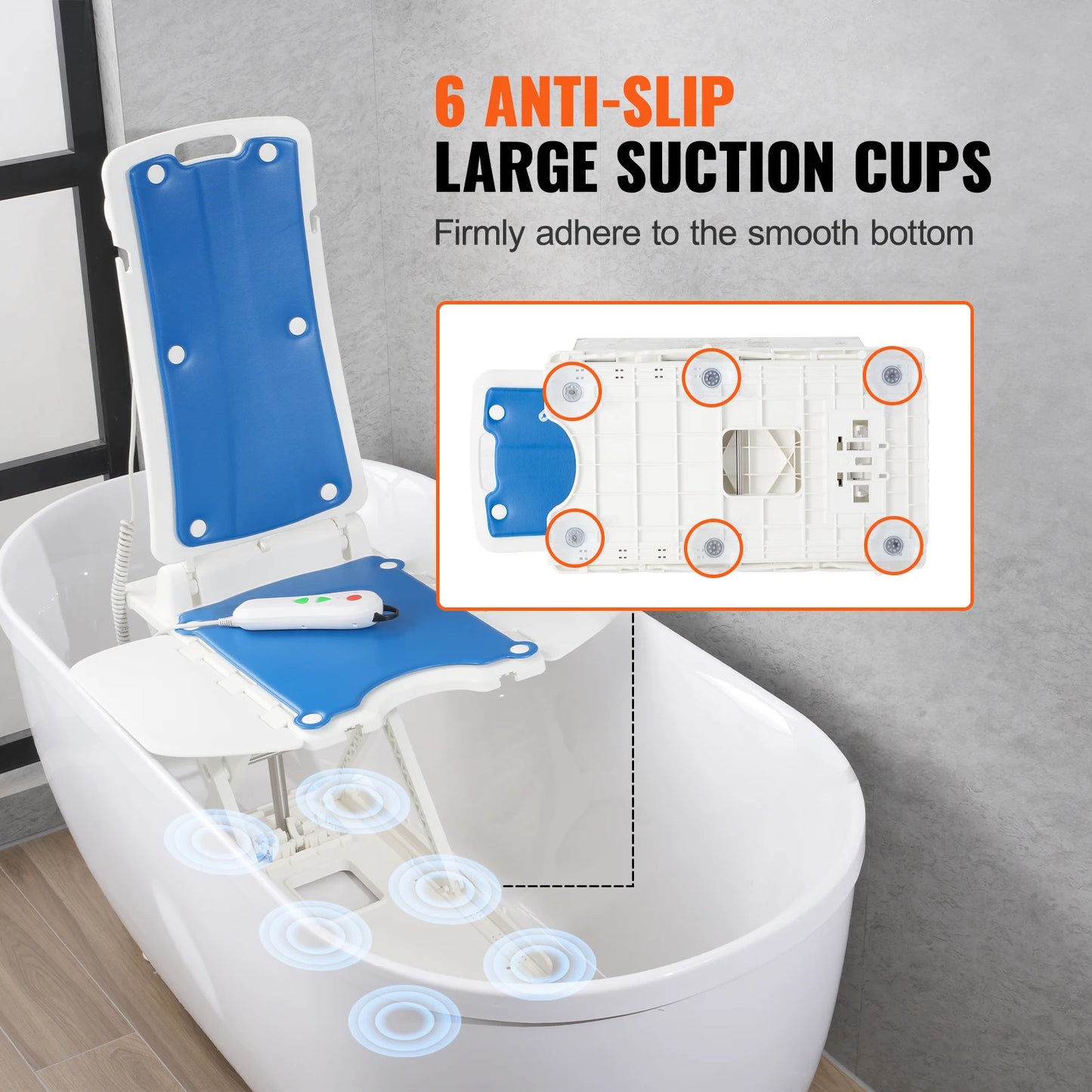 SucceBuy Electric Chair Lift For Seniors With Height Adjustable Support
