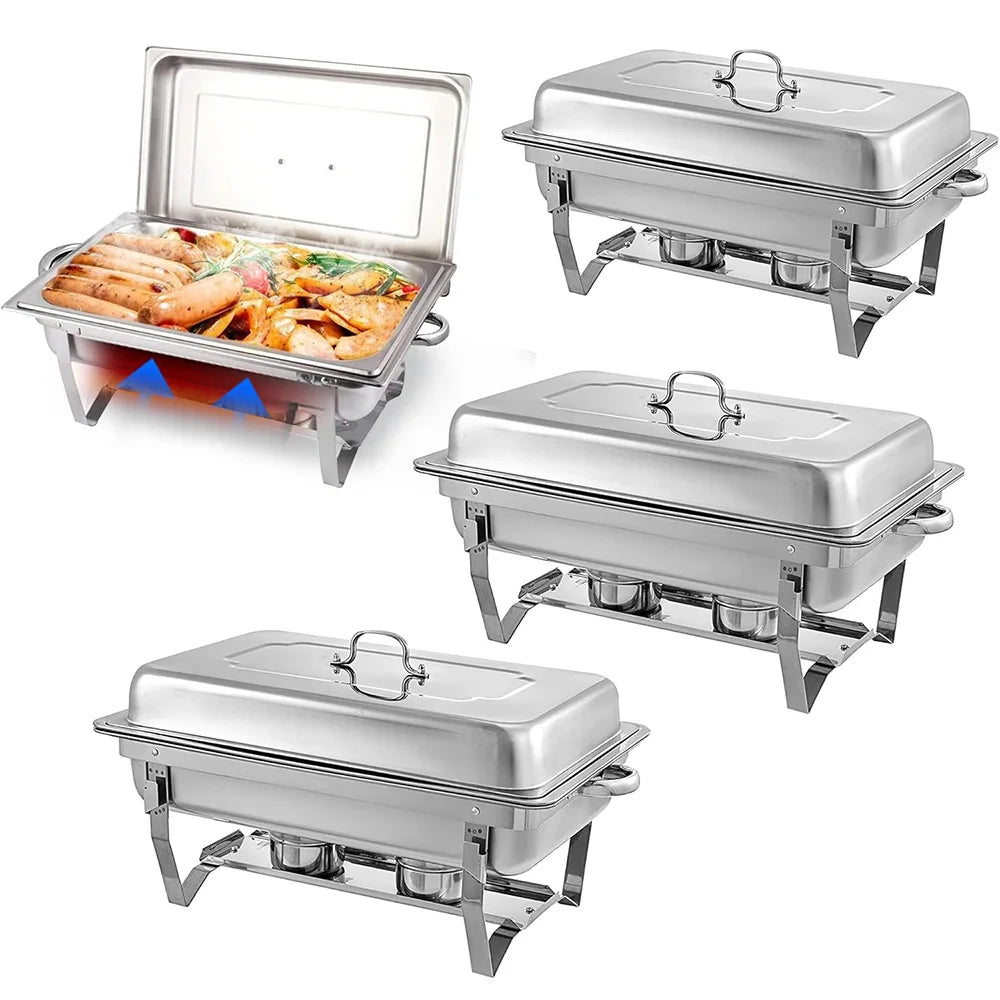 Chafing Dish Buffet Set Stainless Steel Food Warmers For Parties