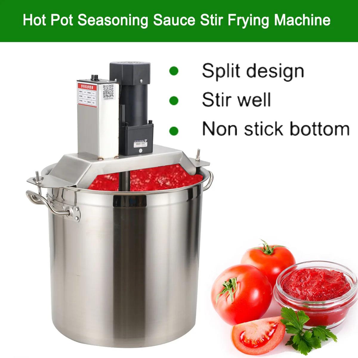 Industrial Cooking Kettle Machine 110V 40L For Hotels And Factories