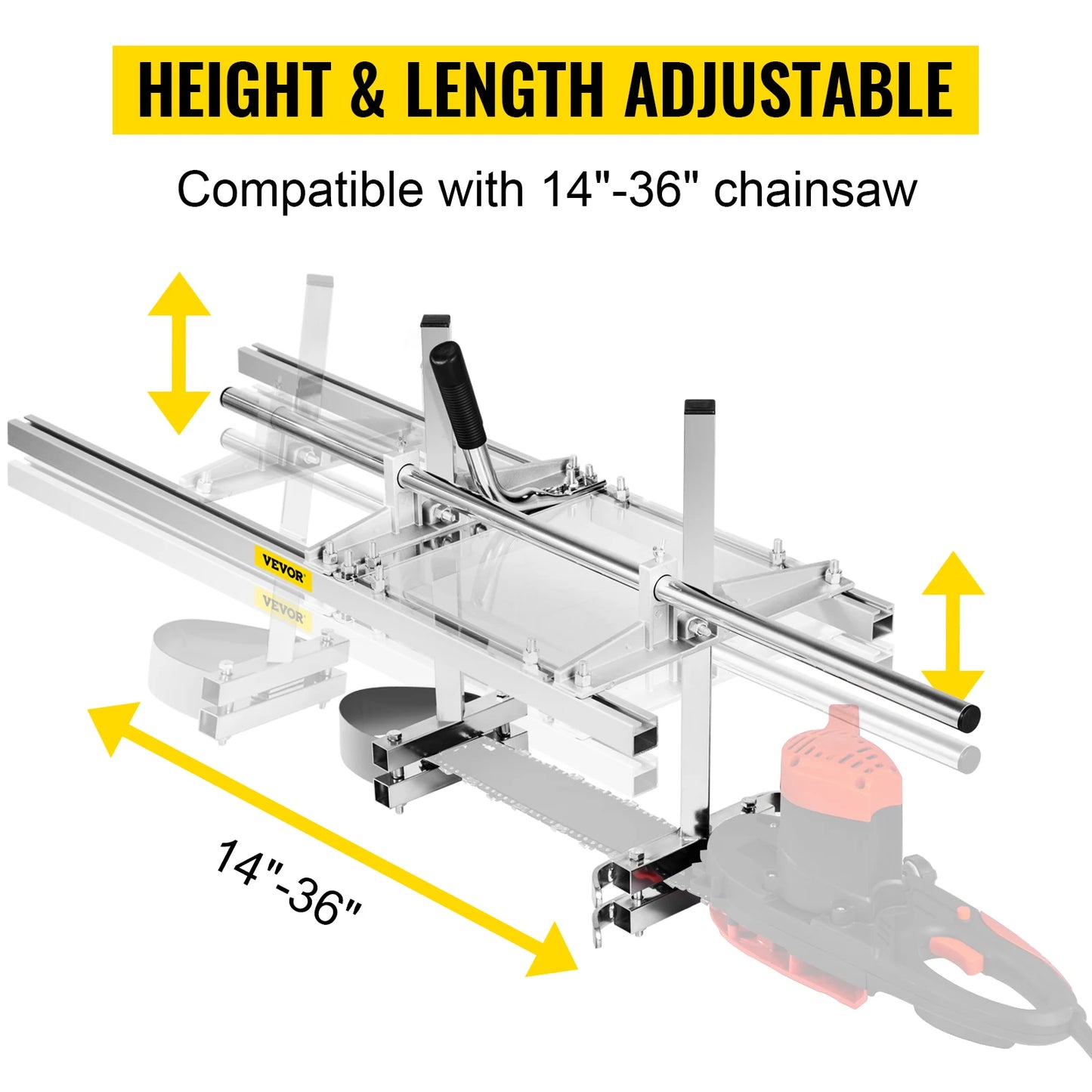 Chainsaw Mill for Planking and Lumber Cutting Portable Sawmill