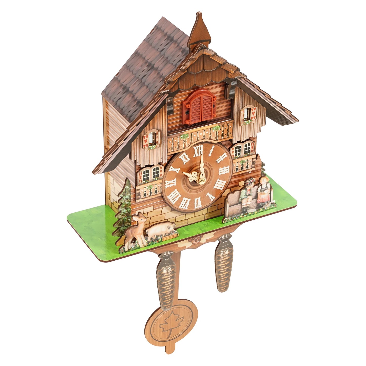 Vintage Cuckoo Wall Clock With Bird Chime Nordic Decor