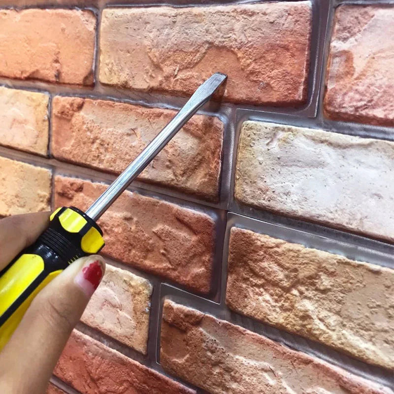 3D Imitation Brick Wall Stickers Waterproof Self Adhesive Decor