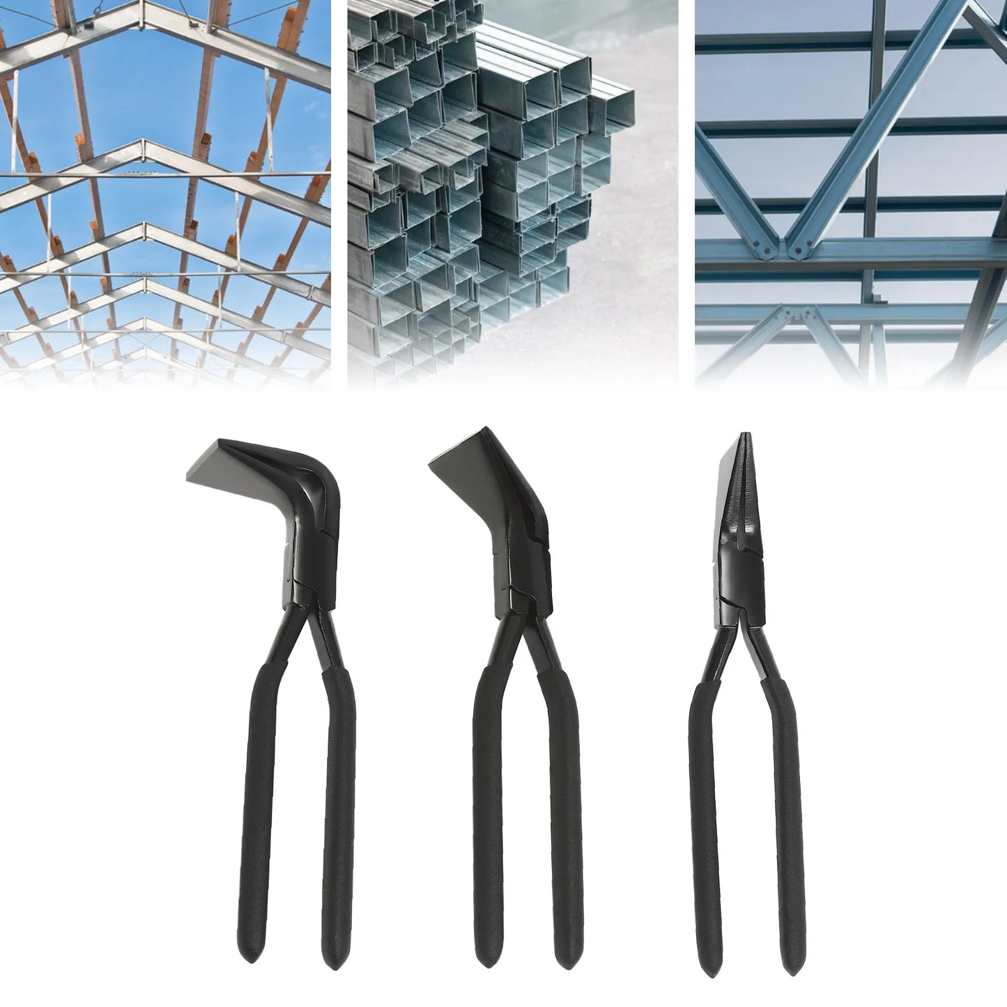 3 Piece Metal Bending Pliers Set Straight 45 90 Degrees For DIY