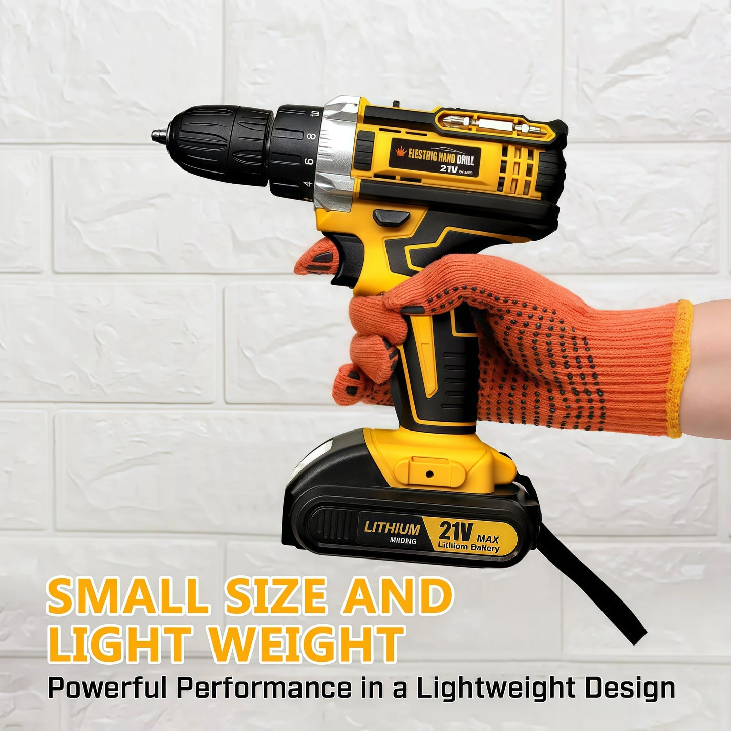 Cordless 21V Drill And Screwdriver Combo Kit For DIY