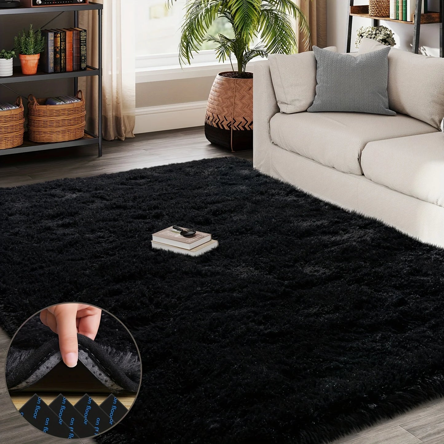 Soft Plush Geometric Area Rug For Living Room And Bedroom