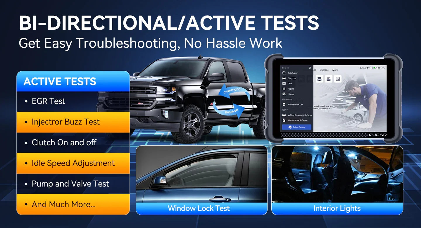 MUCAR 892BT AI Key Programming Diagnostic Tool OBD2 Scanner CAN FD DOIP