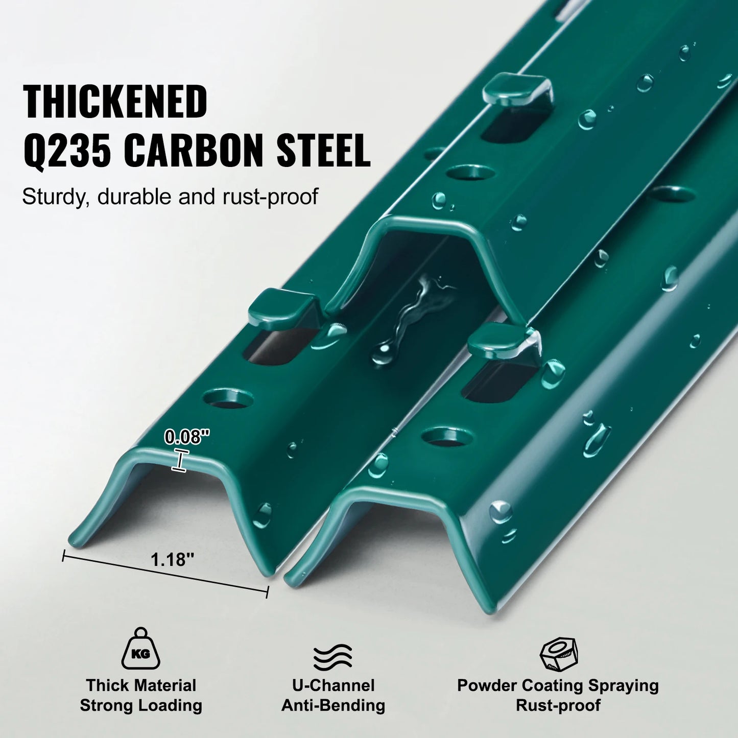 SucceBuy Fence Post T Post Heavy Duty Steel Stakes