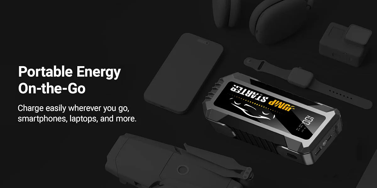 Car Jump Starter 7000A 20000mAh Battery Pack for 8L Gas and 7L Diesel