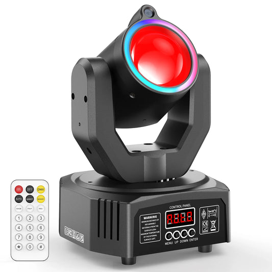 U'King Mini Moving Head Light 4in1 RGBW DMX Strobe Effect