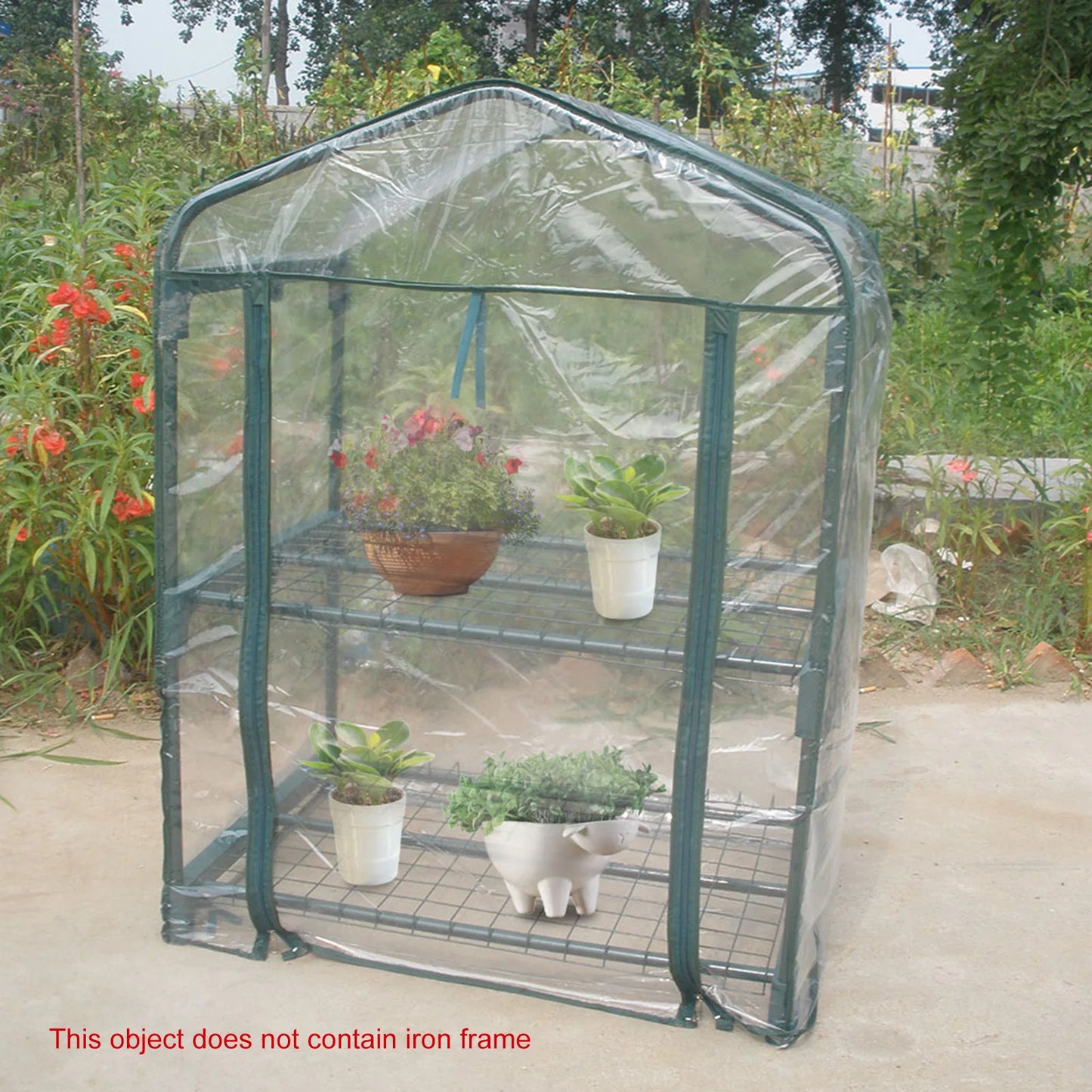 TOPINCN Mini Portable Garden Greenhouse For Outdoor Plants