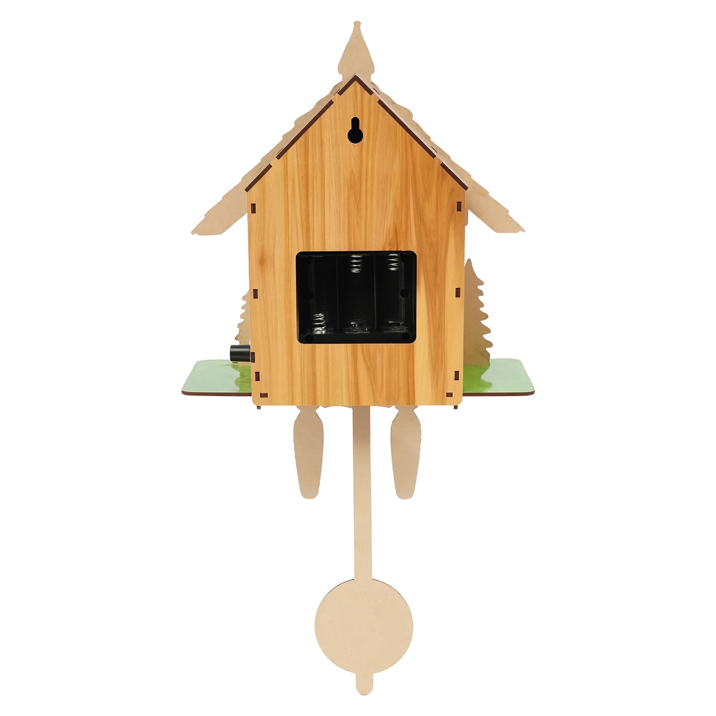 Vintage Cuckoo Wall Clock with Bird Chime Nordic Wood Decor
