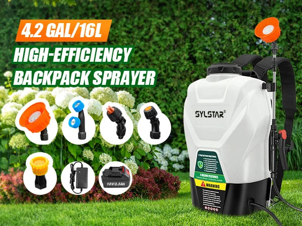 Backpack Electric Sprayer For Garden And Agriculture With 5 Nozzles