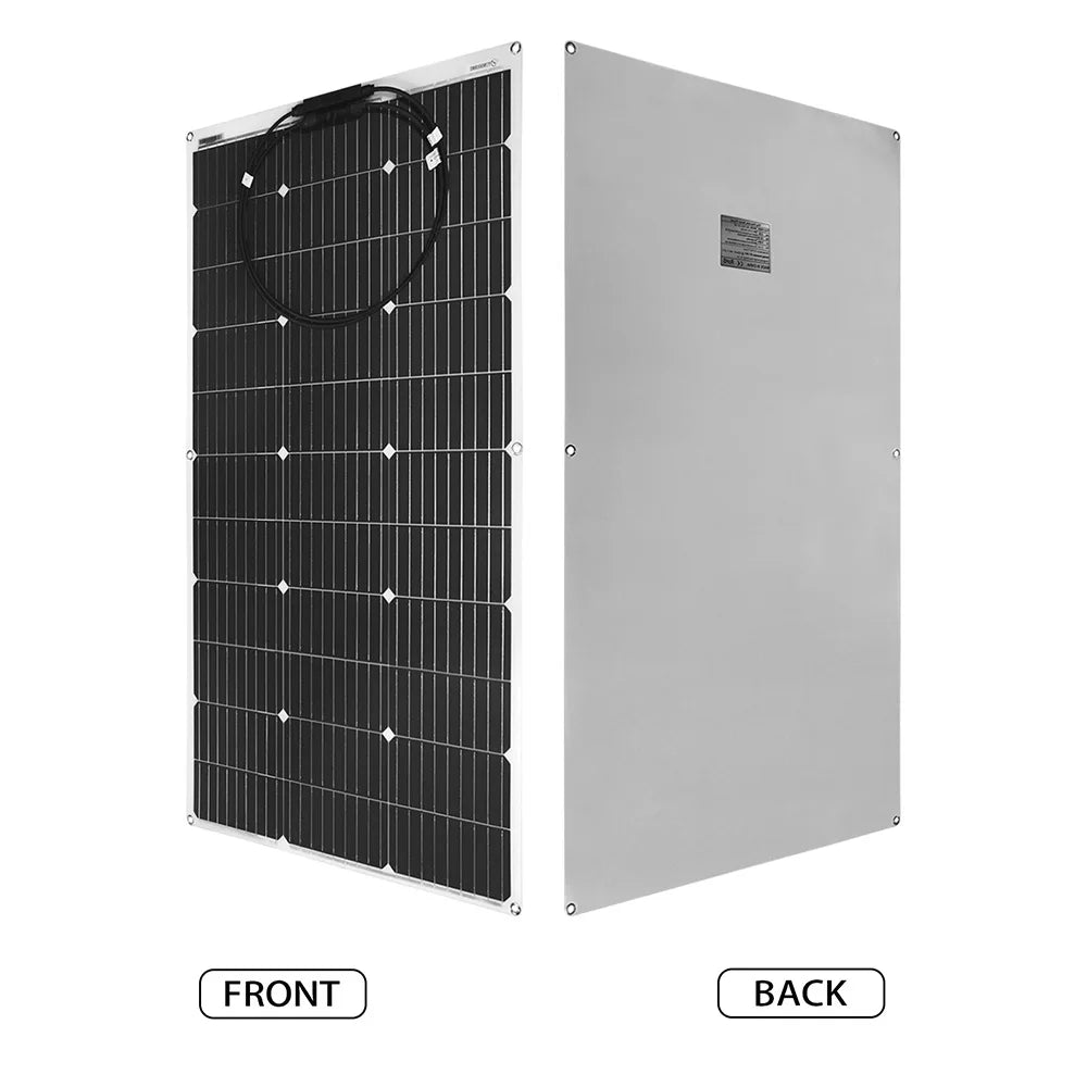 Dgsunlight 12V Flexible Solar Panel Kit 100W For Boat RV