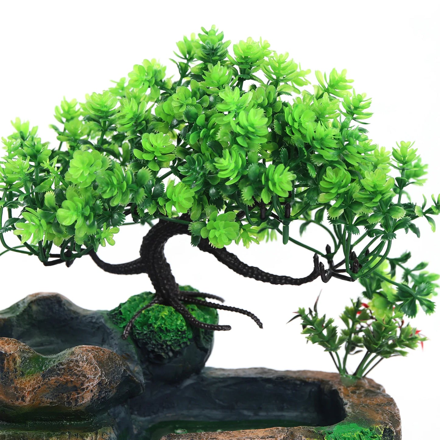 Indoor Fountain Waterfall Decor With LED Lighting For Zen Meditation