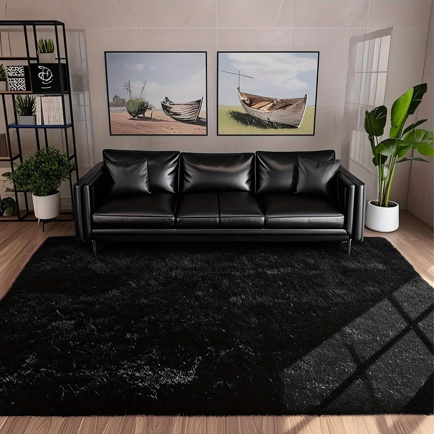 Soft Plush Geometric Area Rug For Living Room And Bedroom