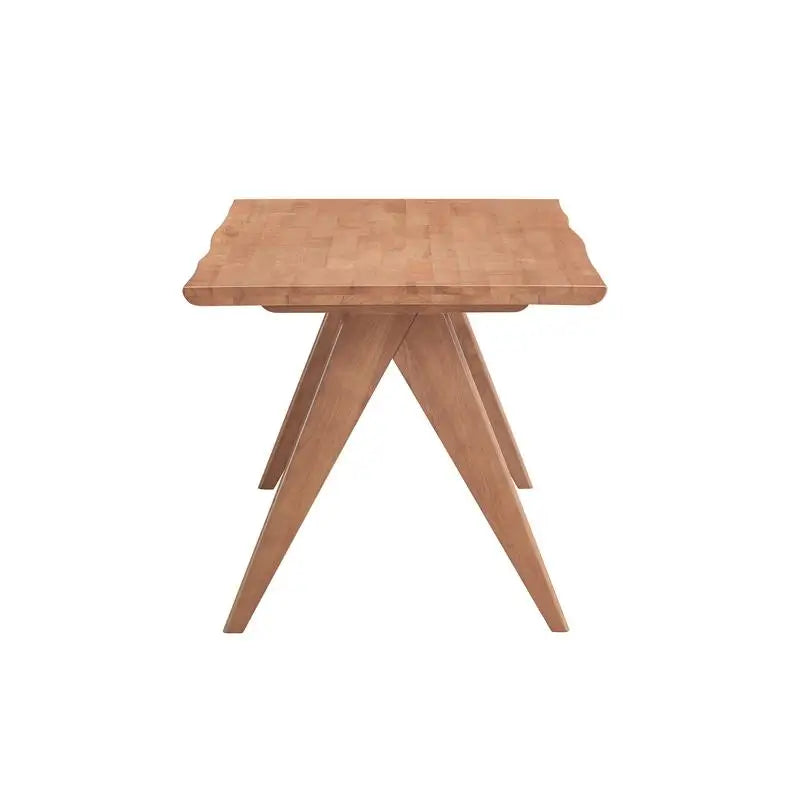 Natural Wood Living Room Set Armchair And End Table