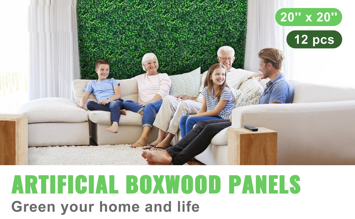 SucceBuy Boxwood Hedge Wall Panels For Privacy And Home Decor
