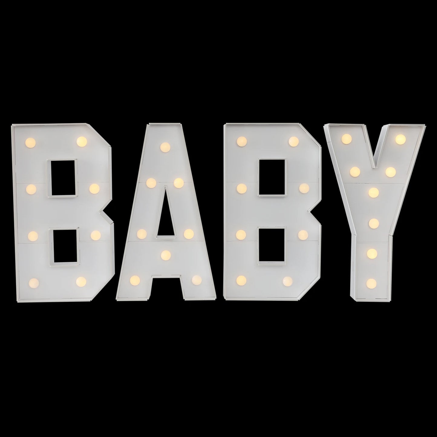 Light Up Letter Lights LED Alphabet Decor For Baby Parties