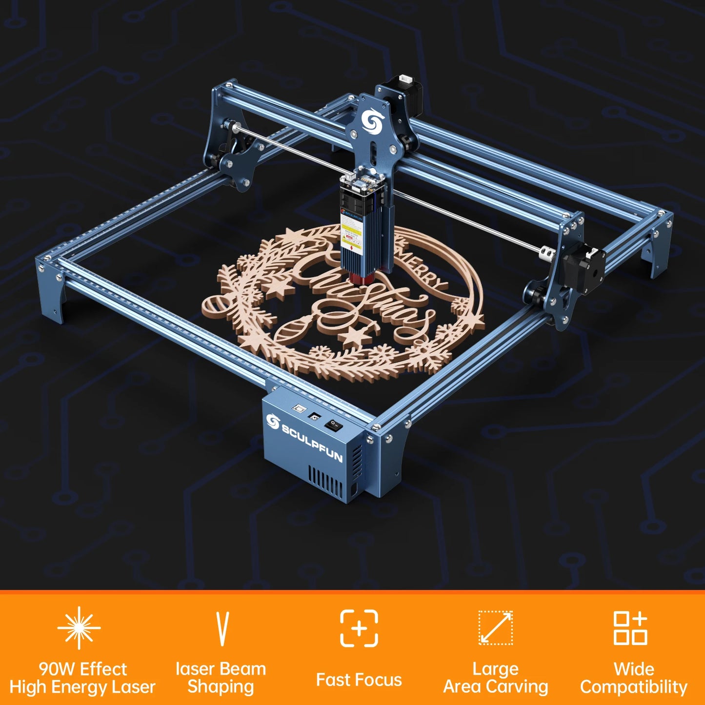 SCULPFUN S9 5W Laser Engraving Machine For Wood And Acrylic