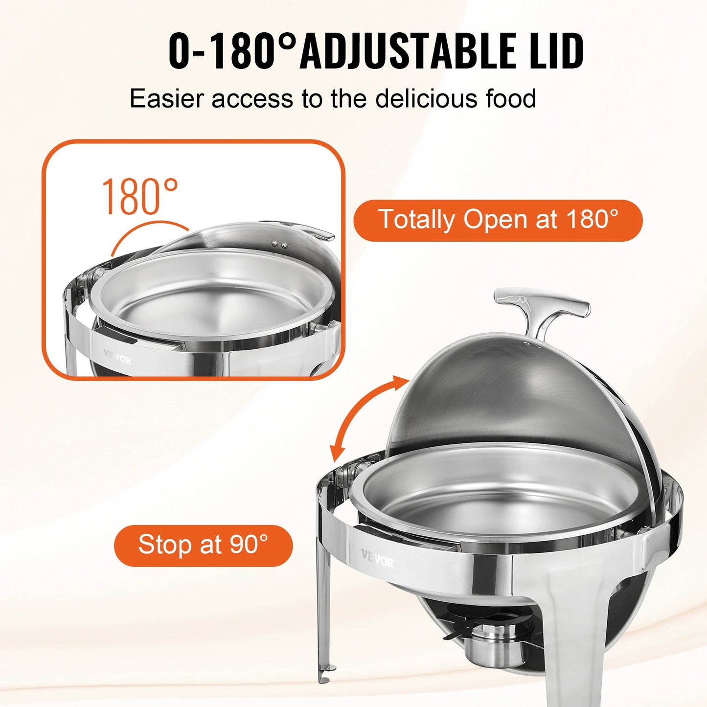 SucceBuy Stainless Steel Chafing Dish Buffet Set Two Pack
