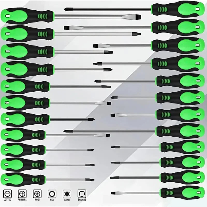 100 Piece Insulated Magnetic Screwdriver Set With Plastic Holder