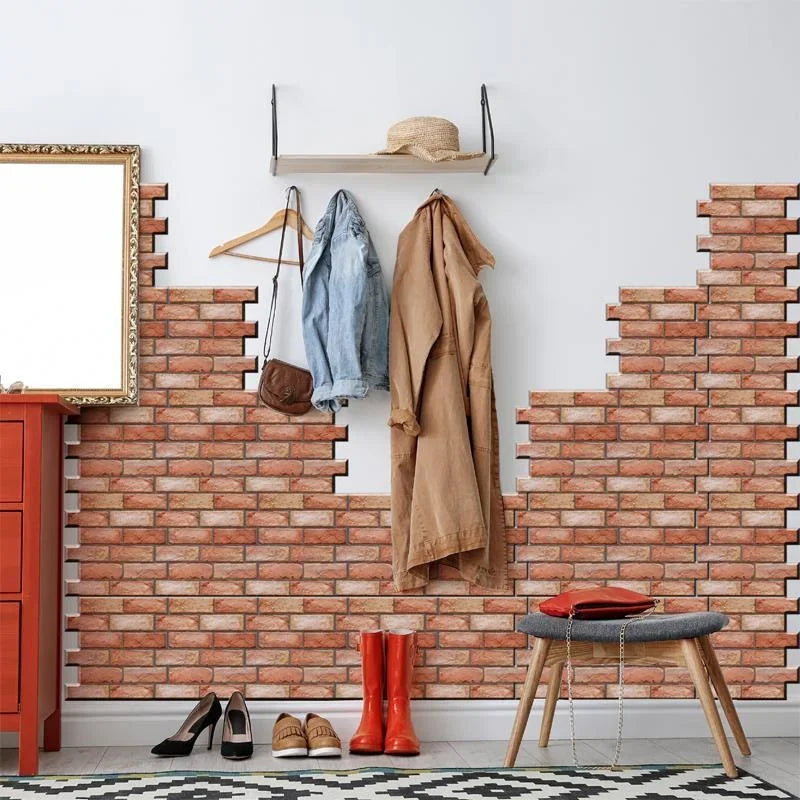 3D Imitation Brick Wall Stickers Waterproof Self Adhesive Decor