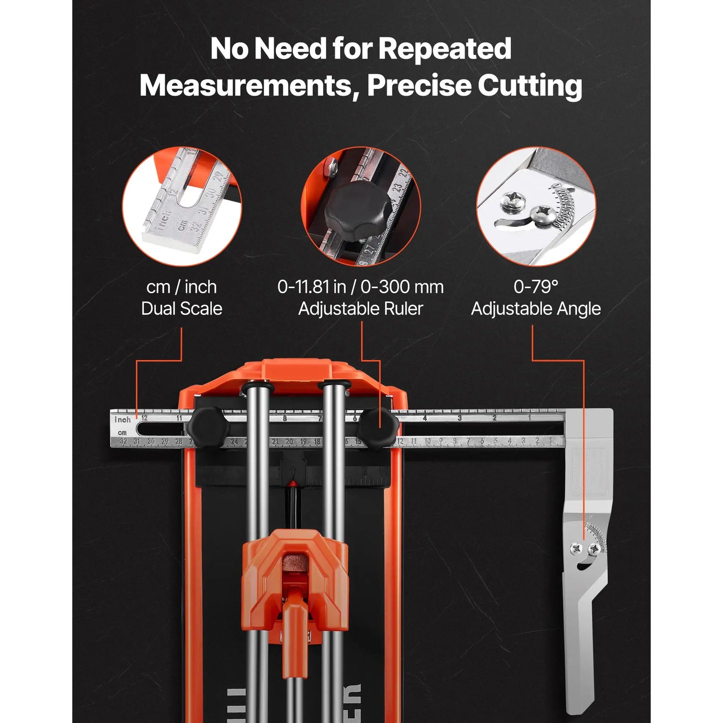 Manual Tile Cutter For Wall And Polished Tiles With Double Rails