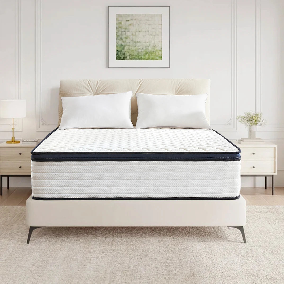 Amztree Gel Memory Foam Hybrid Mattress With Pressure Relief Motion Isolation