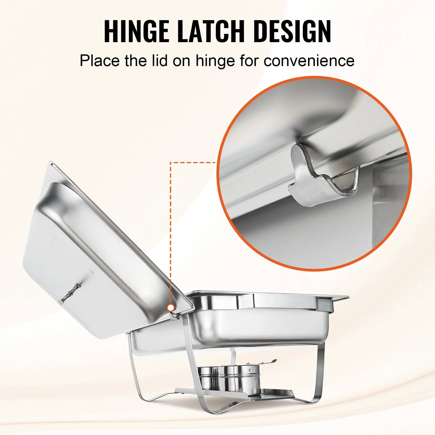 SucceBuy Rectangle Chafing Dish Buffet Warmer Set For Catering