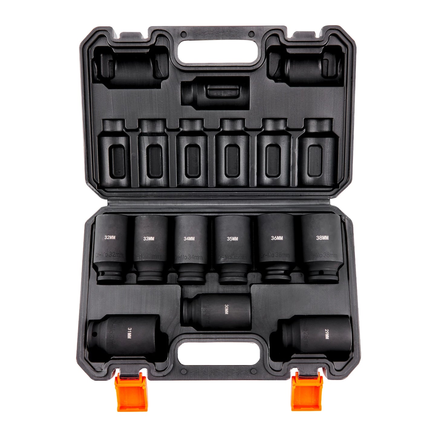 SucceBuy 9-Piece Impact Socket Set Deep 6-Point Cr-Mo Alloy Steel
