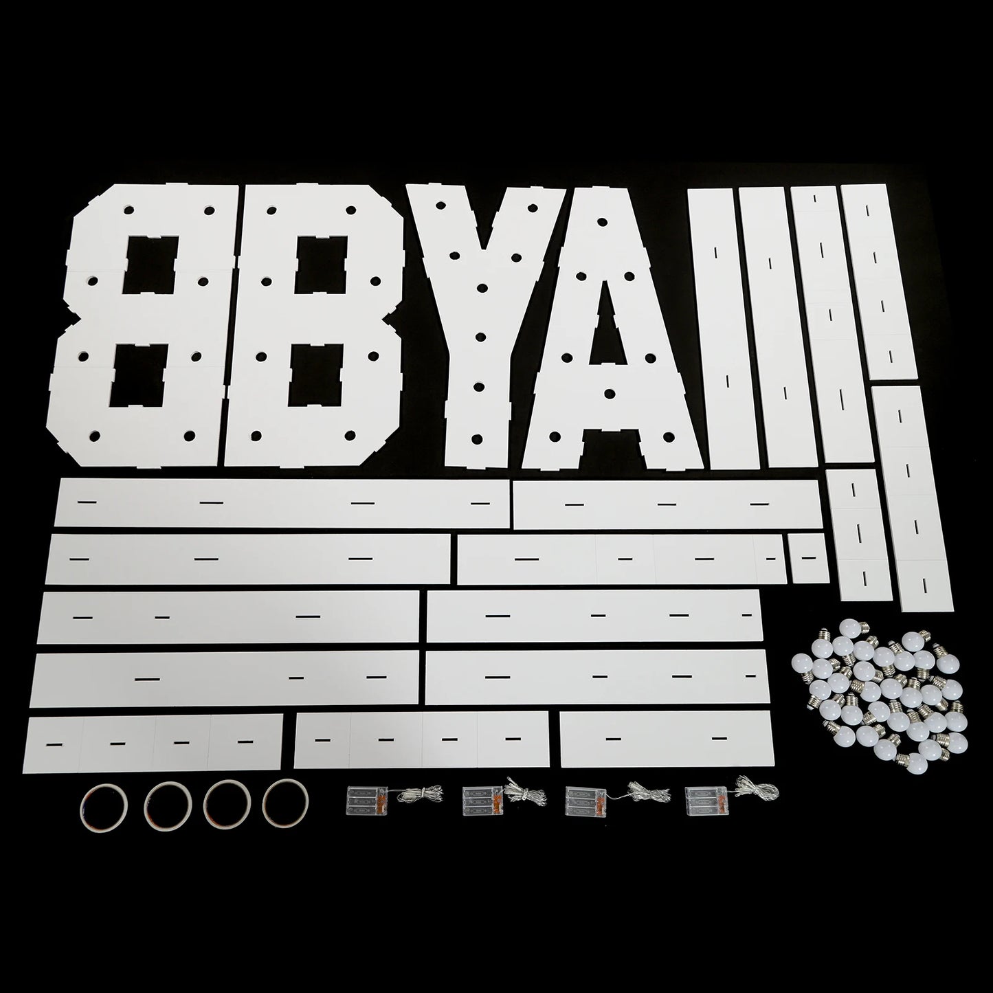 Light Up Letter Lights LED Alphabet Decor For Baby Parties