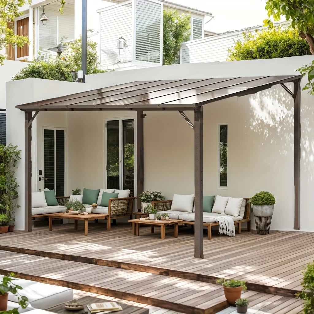 Polar Aurora All Weather Pavilion Gazebo Aluminum Frame Galvanized Roof