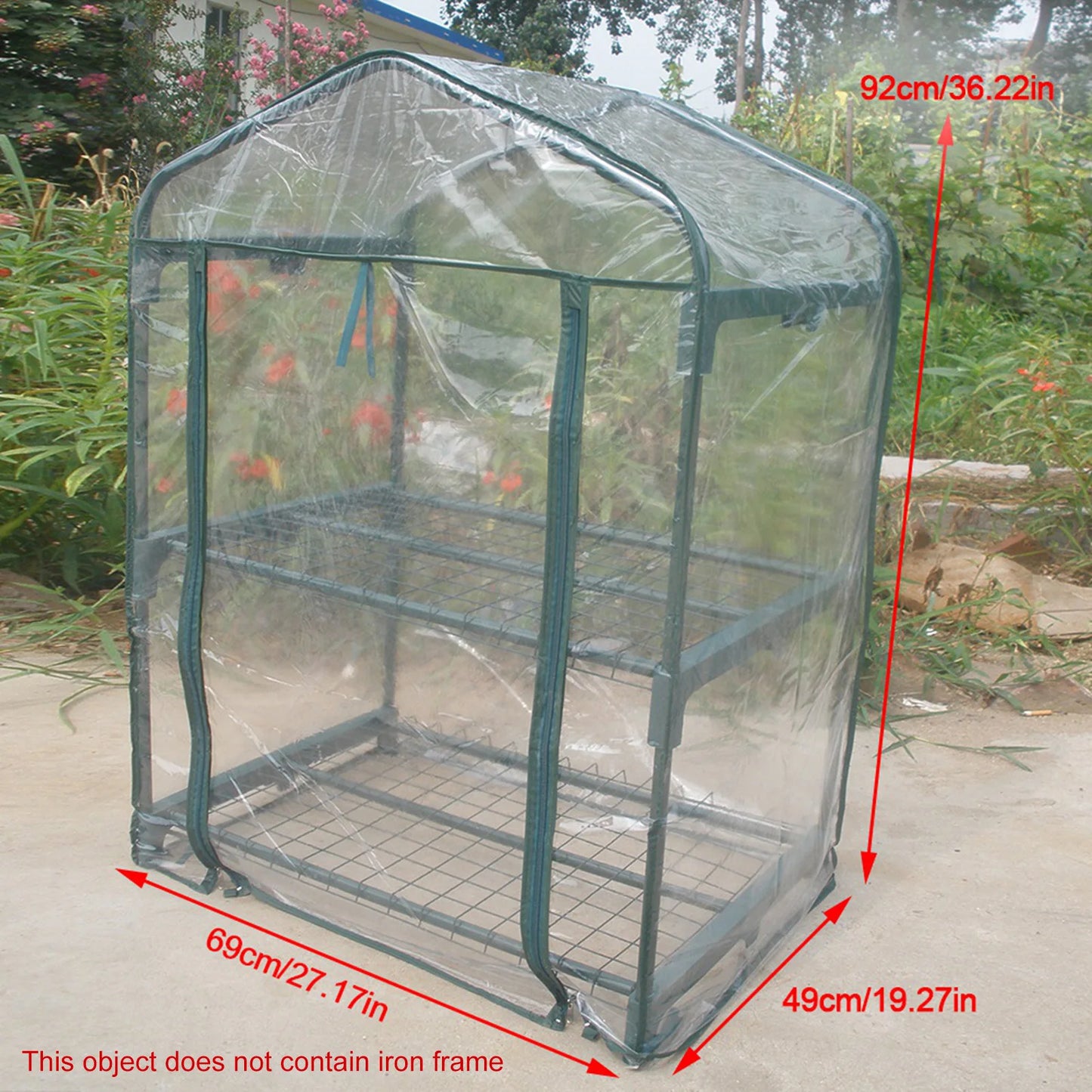TOPINCN Mini Portable Garden Greenhouse For Outdoor Plants