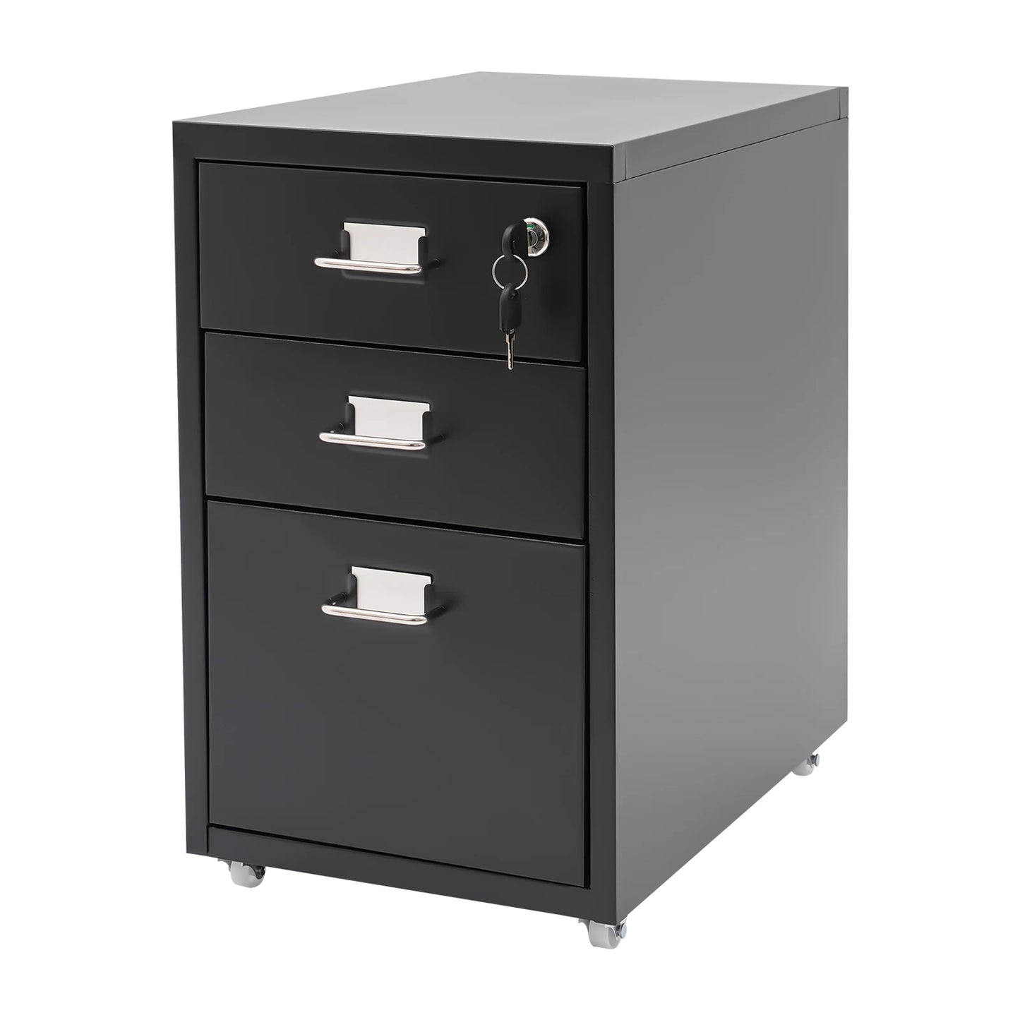 Metal Vertical File Cabinet With Lock For Office Or Study