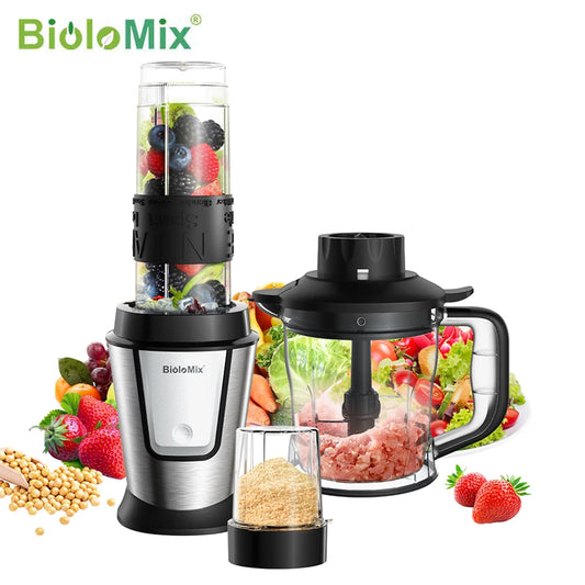 Biolomix Three In One Multifunction Food Processor 700W