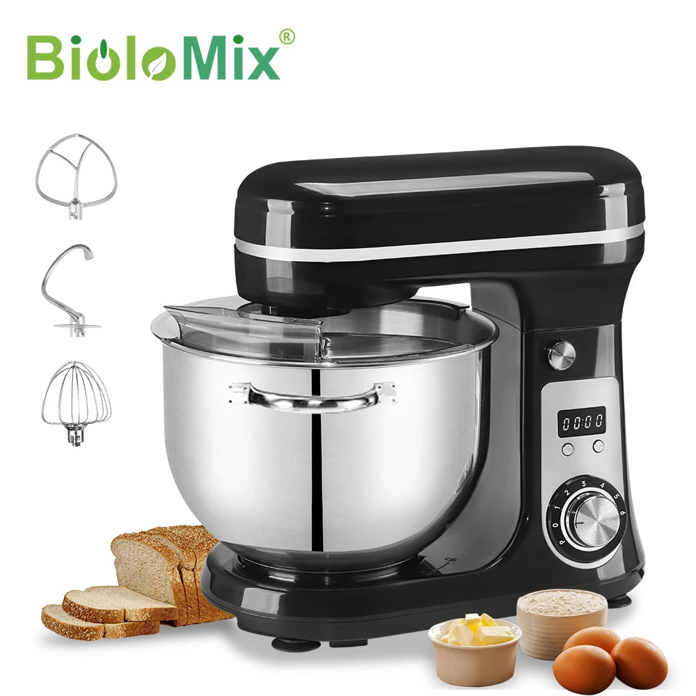 Biolomix BM601 Stand Mixer With 1200W Motor And 6 Speed