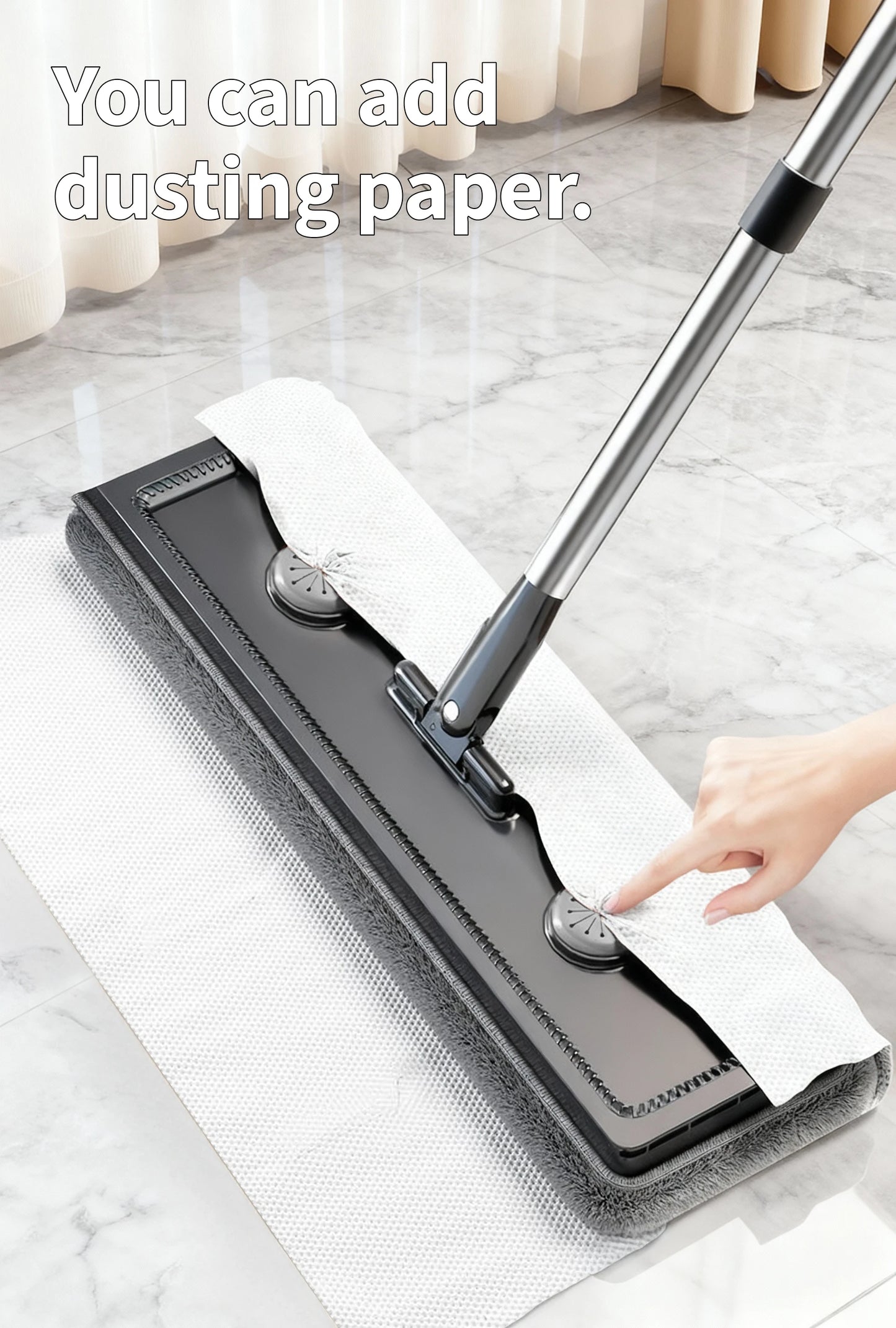 Joybos Slim Mop Bucket Set With Self Wringing Flat Mop