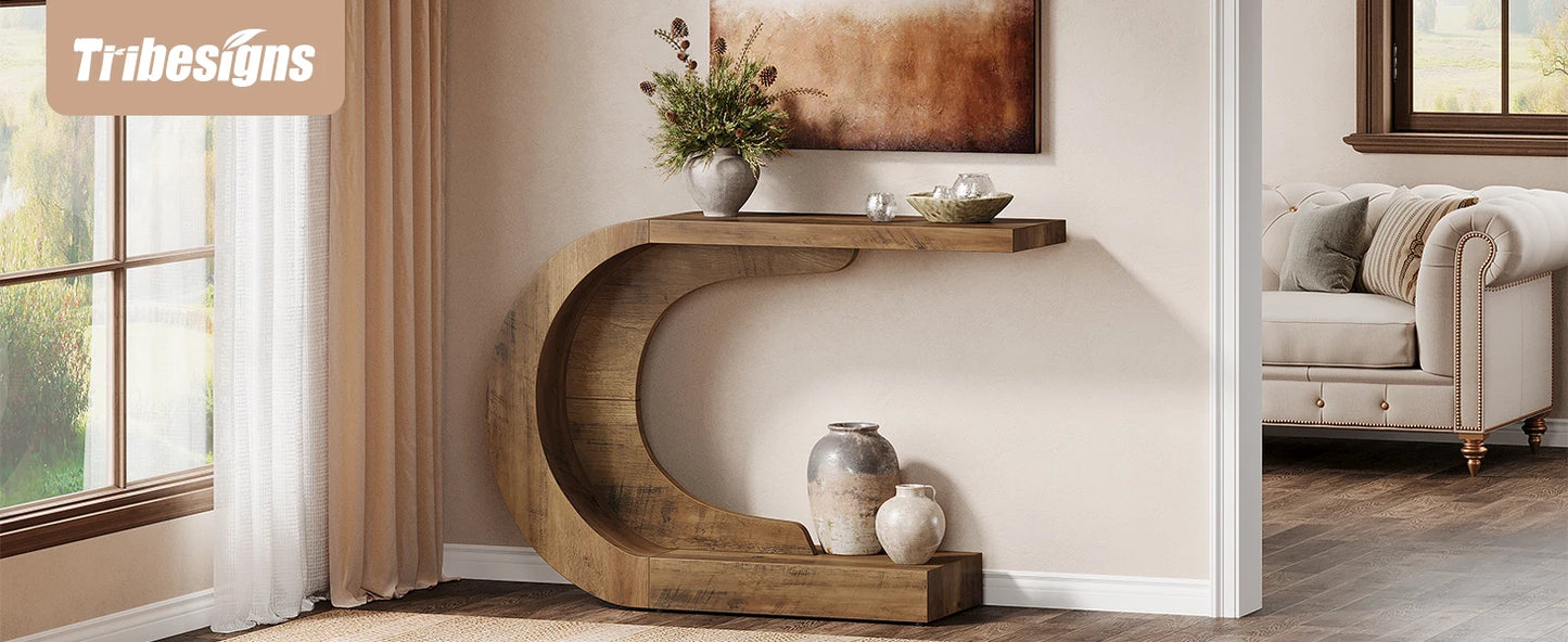Tribesigns Mid Century Modern Console Table For Entryway