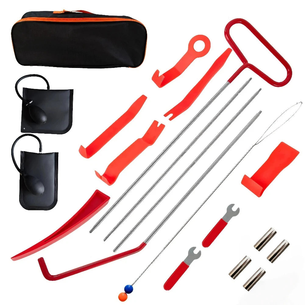 Emergency Car Door Repair Tool Kit With J Hook And Air Wedge
