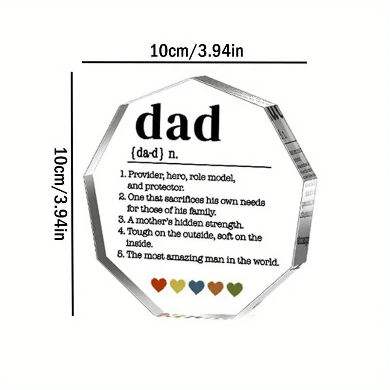 Dad Definition Acrylic Sign Gift From Kids And Wife