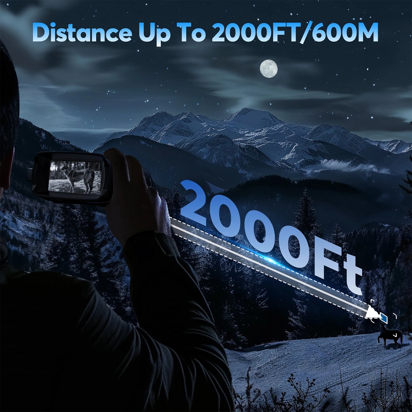 USB Rechargeable 4K Night Vision Infrared Binoculars
