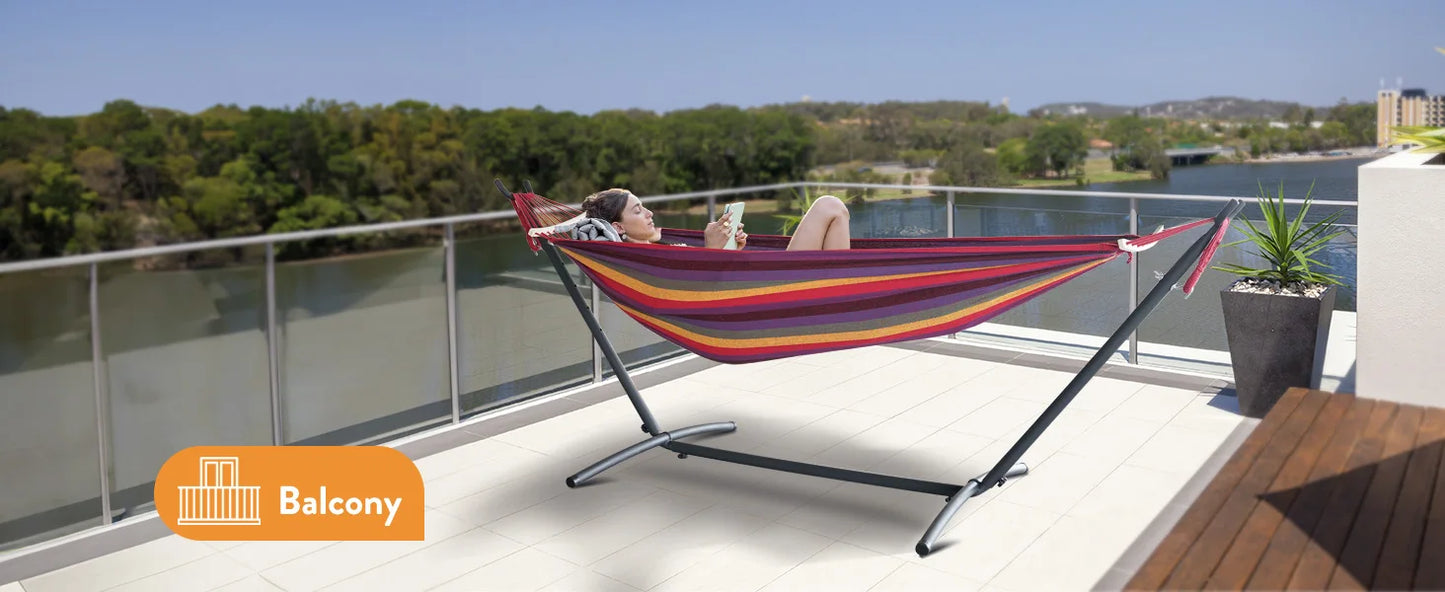 Gyroor Adjustable Stand Hammock With Storage Bag For Outdoor Relaxation